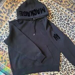 Mackage dark purple hoodie size small.